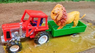 Mini tractor transporting | Radha Krishna Trolly | DIY tractor making |  JCB video| tractor framar