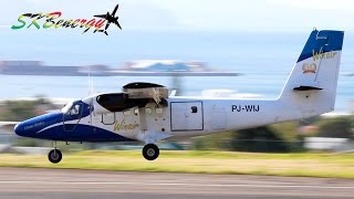 Winair Twin Otter in awesome action @ St. Kitts (HD 1080p)