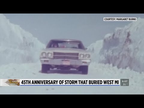 How much snow did Michigan get in the Blizzard of 1978?