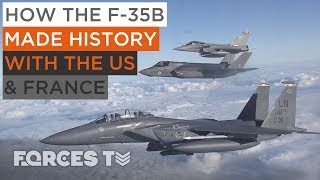 RAF F-35Bs Scramble With F-15s And Rafales To Defeat An Enemy | Forces TV