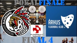 Floorball Final 4 Pokalfinalen kvinder Frederikshavn Blackhawks vs Aarhus Floorball Club