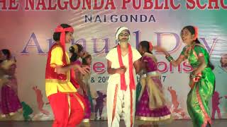 Undhile manchi kalam mundhu mundhara song dance by NPS school students Nalgonda