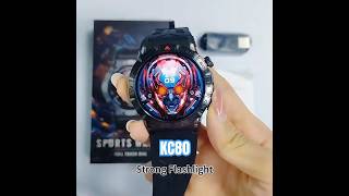 KC80 🔥1.43 inch Display Screen | Stopwatch | World Clock | Call |#smartwatch #applewatch #shorts