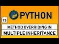 Method overriding in multiple inheritance
