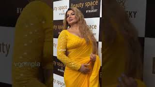 Hottie🔥💦 Rakhi Sawant hot Saree looks 😍 Sexy Figure In yellow Outfit   Voompla @Voompla3