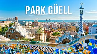 Park Güell - Barcelona, Spain | Relaxing 4K Walking Tour | Binaural Audio