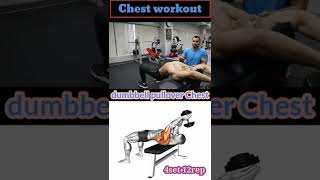 dumbbell pullover chest#bodybuilding #fitness #gymlover #chestworkout