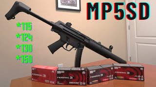 MP5SD TPM | Full Auto Machine Gun Federal Ammo Syntech 115 124 130 150