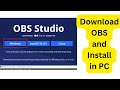 How to download OBS and Install in Laptop