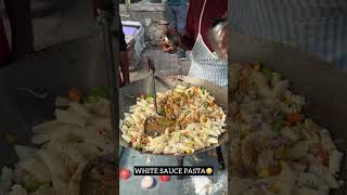WHITE SAUCE PASTA 😍 | Indian street food #shorts