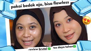 FLAWLESS BANGET! SKINTIFIC ULTRA COVER POWDER FOUNDATION DI KULIT MEDIUM SAWO MATANG