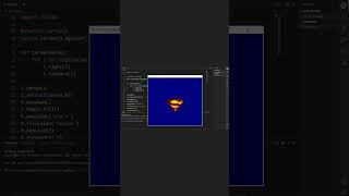 Superman logo using Python Programming #python