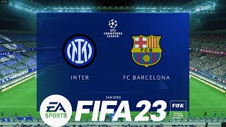 FIFA 23 - Inter Milan vs Barcelona | Champions League | PC Gameplay [1080p 60FPS]