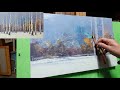 신재흥 21 243 자작나무 숲 birch forest 나이프로 그리기 oil painting