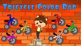 Kindergarten Songs: "Tricycle Color Rap" - Color Song (After School Cubs)