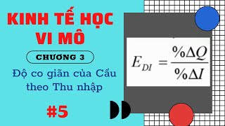 KINH TẾ VI MÔ | Chương 3.P5. Độ co giãn của cầu theo thu nhập và hàng hóa liên quan| Glory education