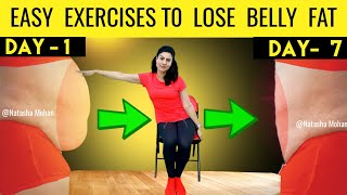 5 Easy N’ Best Exercises To Lose Belly Fat At Home For Beginners, Plus Size , Elderly & Women