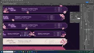 How to Edit Vtuber Stream Schedule in Photoshop