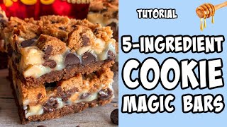 5-Ingredient Cookie Magic Bars! Recipe tutorial #Shorts