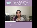 How to Tell if Your Teen is in Crisis |Mindful Healing, LLC