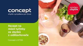 Recept na müsli tyčinky ze zbytků po odšťavnění - Concept LO7120