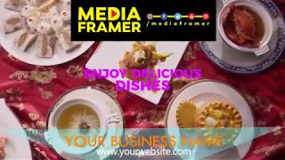 59 A RESTAURANT VIDEO MEDIA FRAMER