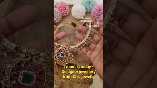 Trending today - Designer jewellery from Chic jewells 🤩 Contact them for more collection #jewellery