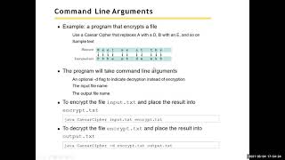 Big Java Chapter 11 part 2 Command Line Arguments