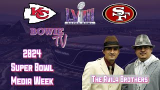 The Avila Brothers Interview Super Bowl LVllI Radio Row (2-9-24) #BowieTV #TheAvilaBrothers