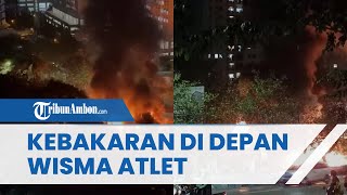 Kebakaran Rumah Warga di Depan Wisma Atlet Kemayoran, 70 Personel Damkar Dikerahkan Padamkan Api