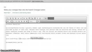 Visual Editor: Editing the HTML Source Code