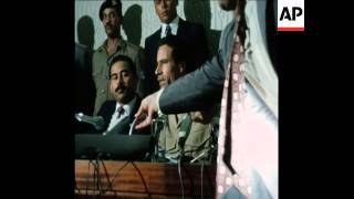 LIB 8-9-73 PRESS CONFERENCE BY PRESIDENT GADDAFI OF LIBYA