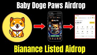 Baby Doge Paws Airdrop || Complete Guide to Earning and Withdrawal ||