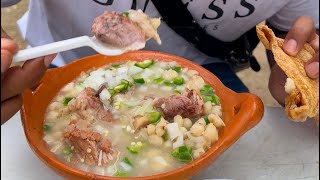 SE ME ANTOJÓ UN POZOLE PERO COMO EN EL PUEBLO A LA LEÑA