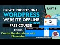 How to Design Custom Navigation Header Menu for WordPress with Elementor