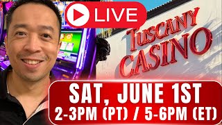 Let's Win a Saturday Jackpot!! 🔴LIVE @Tuscany Suites & Casino, Las Vegas