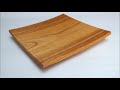 woodturning a square bowl from cherry