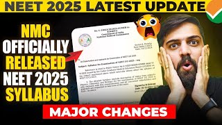 Neet 2025 Latest Syllabus By Nmc Released Nta Latest Neet 2025 Update ...