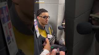 Wizards Kyle Kuzma on Anthony Davis after tonights game loss vs Lakers at CRYPTO