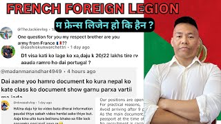 french foreign legion education, physical, injures म फ्रेन्स लिजेन हो कि हैन सबैको प्रस्न ?