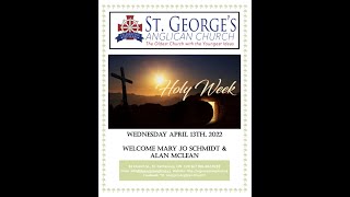 April 13, 2022 - Prayers at Noon - Wednesday in Holy Week