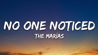 The Marías - No One Noticed (Lyrics)