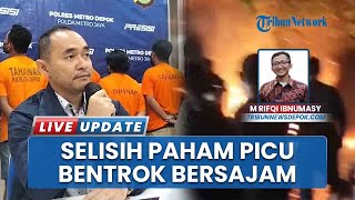 Bentrok Pakai Sajam 2 Kelompok di Depok Berujung Pembakaran Lapak, Pemicu gegara Selisih Paham