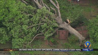 Chopper 9 tours damage caused by Monday's severe storms