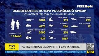 Россия потеряла в Украине 114 660 военных