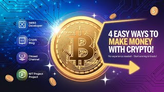 4 WAYS TO EARN MONEY ON CRYPTOCURRENCY FOR A BEGINNER