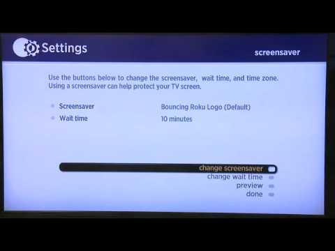 The Roku settings menu The Roku settings menu