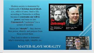 PHIL 1009 Ethics and Society Module 12a Nietzsche and Master Slave Morality
