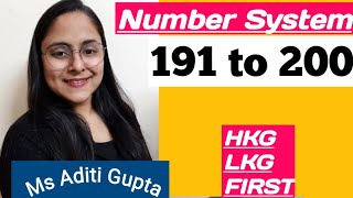 Number Names 191 to 200 , Number names ,  Number Names with spelling, Number Names for kids, Numbers