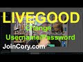 LiveGood Training, How To Change Username and Password